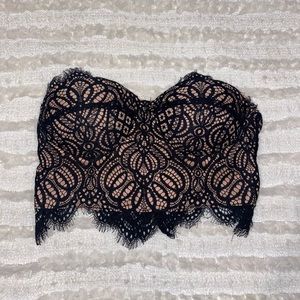 Corset Bandeau Lace Crop Bralette